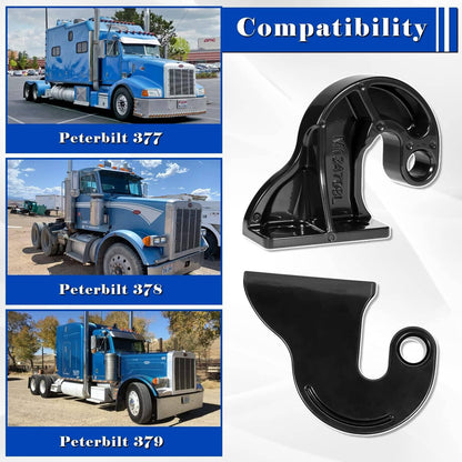 Solidspare M134708L & M134708R Lower Hood Pivots for Peterbilt 379 378 377 (Pair, L & R）