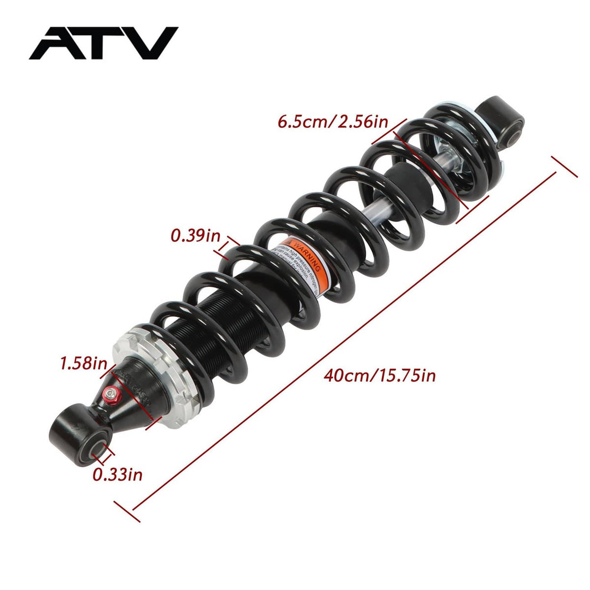 Solidspare Rear Shock Absorber For Yamaha Grizzly 660 YFM660F 2002-2008 5KM-22210-00-00 ATV