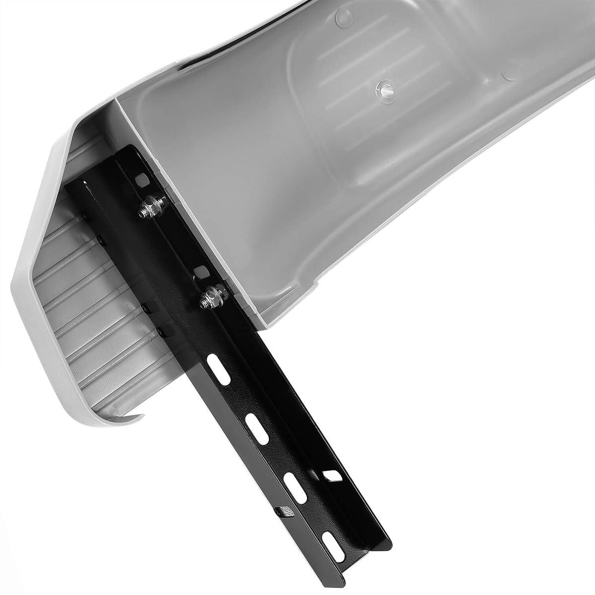 Solidspare 2PCS 12" Trailer Fenders w/Steps Wheels Tires Skirt Boat Gray Single Axle 300LBS
