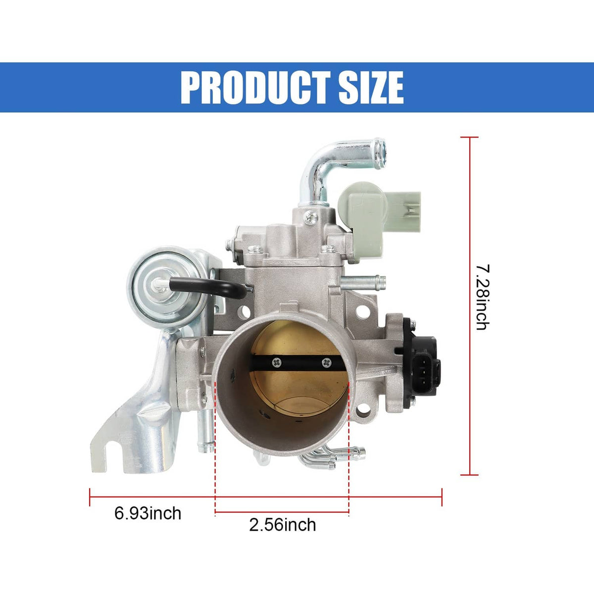 Solidspare Fuel Throttle Body Valve 22210-75210 For 1997-2004 Toyota 4Runner 2.4L 2.7L