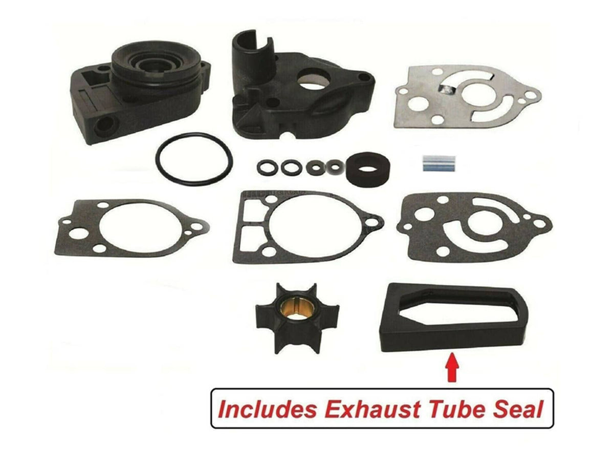 Solid Spare 46-77177A3 18-3324 Water Pump Impeller Kit + Base + Exhaust Tubes For Mercury
