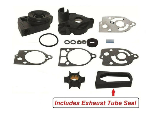 Solid Spare 46-77177A3 18-3324 Water Pump Impeller Kit + Base + Exhaust Tubes For Mercury