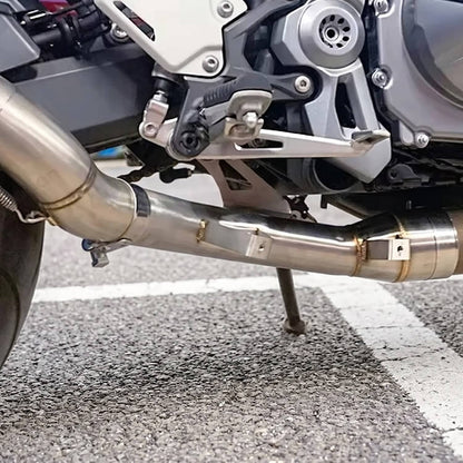 Solidspare Exhaust System Mid Link Pipe Fit For Kawasaki Z900 2017-2025 Motorcycle Slip-On