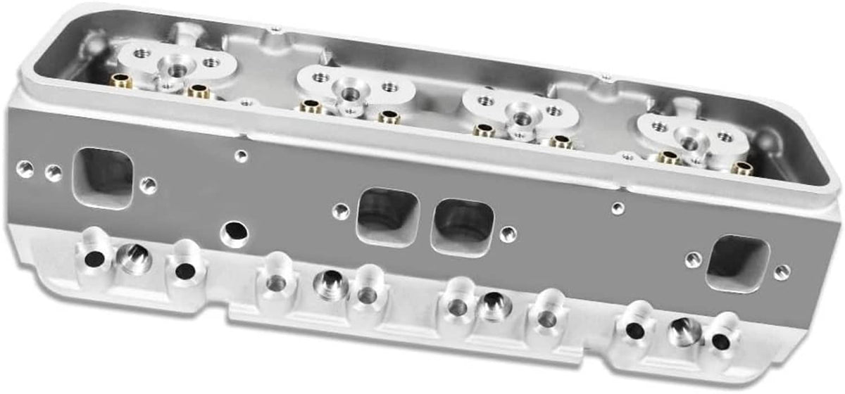 Solidspare 1 Pair For Chevy SBC 283 302 350 400 Bare Cylinder Heads 205cc/64cc Angle Plug