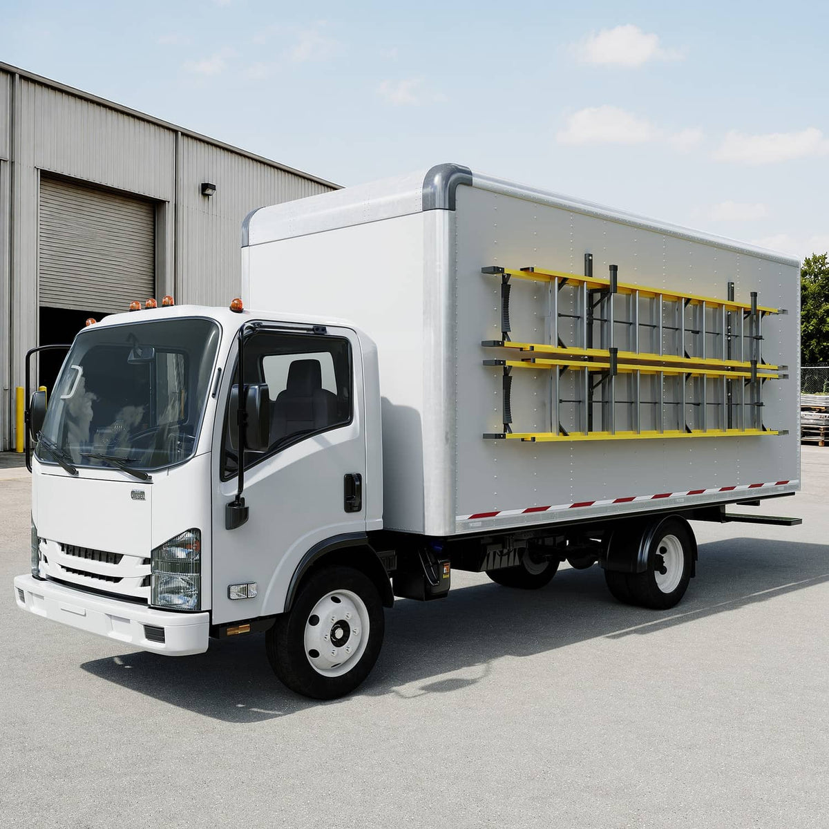 Solidspare 2 Adjustable Trailer Side Ladder Rack Exterior Wall Mount For Enclosed Trailers