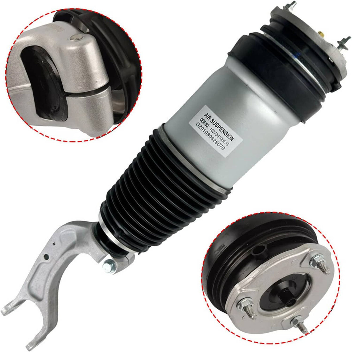 Solidspare Front Air Suspension Shock Strut For Tesla Model S 75D P85D 90D P100D AWD 16-19