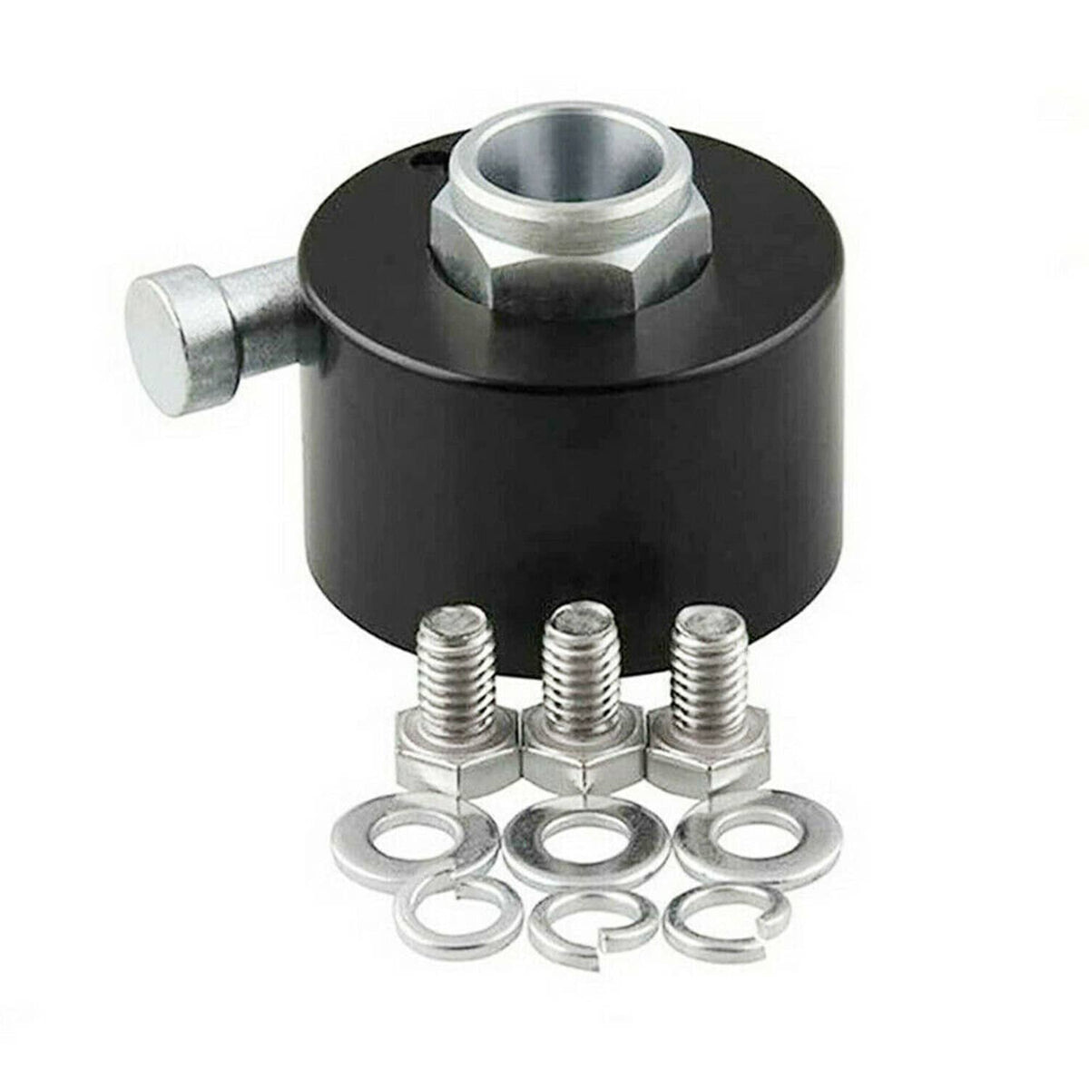 Solidspare Steering Wheel Quick Release Disconnect Hub 3/4" Shaft Size For Imca Nhra Black