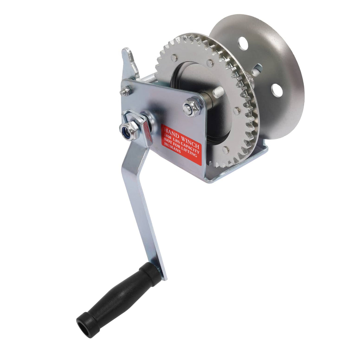 Solidspare 1400LBs Steel Horizontal Hand Pulling Ratchet Winch Galvanized For Boat Trailer
