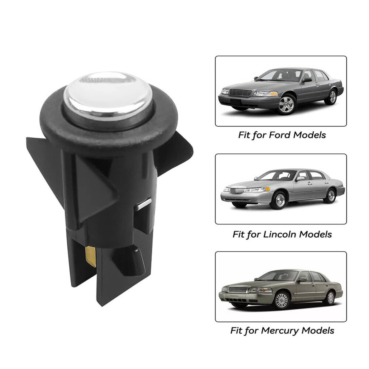 Solidspare New Fuel Door Release Switch for Town Car Crown Victoria Grand Marquis 1992-2006