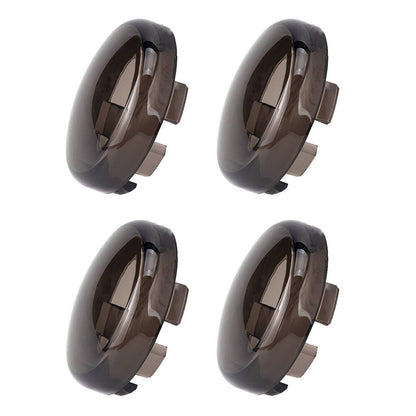 Solidspare 4 pcs Smoked Turn Signal Light Lens Covers For Harley Touring Electra Road Glide