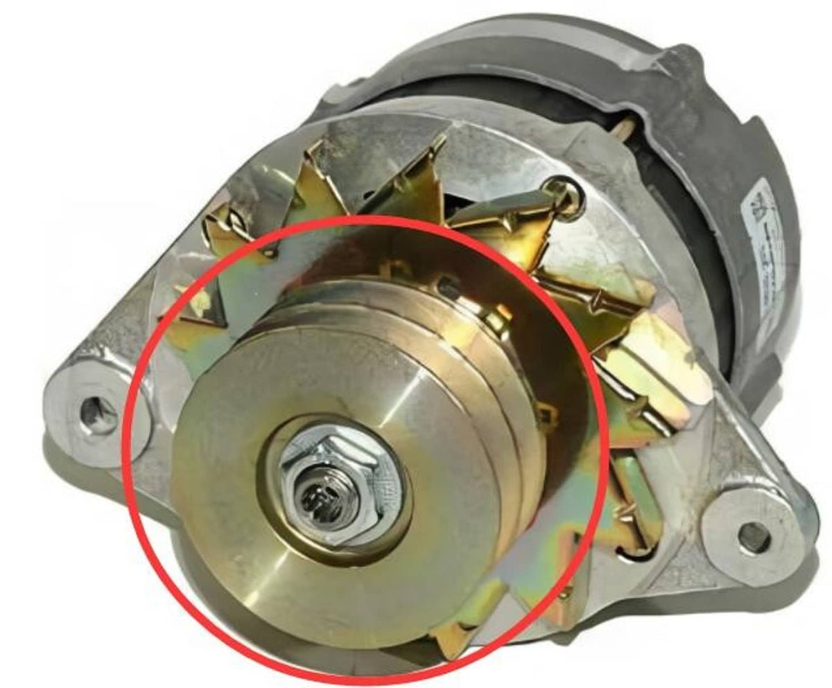 Solid Spare 841812 For Volvo Penta AD31 AD41 AQAD30 AQAD40 AQAD41 Double Alternator Pulley