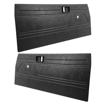 Solid Spare Fit 84-87 Toyota Pickup Truck Interior Door Panels Center Section Black ABS