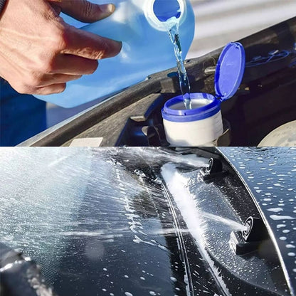 Solidspare 1.7L Aluminum Windshield Wiper Washer Fluid Bottle Overflow Reservoir Water Tank