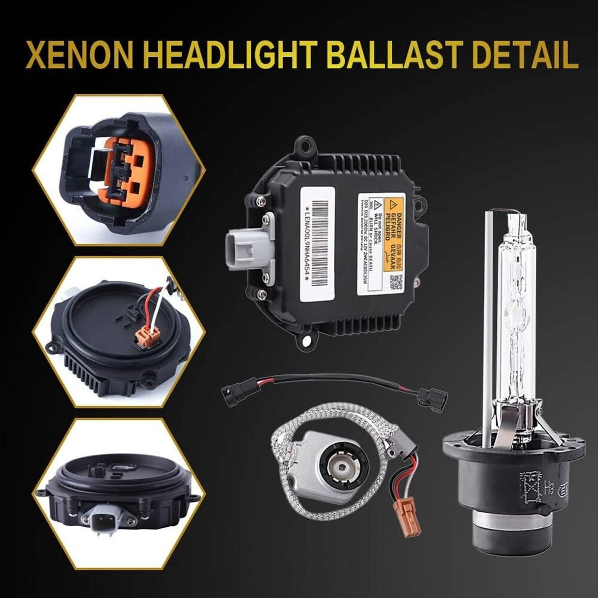 Solid Spare 2 Set Xenon Ballast Igniter HID D2S Bulb Kit For 07-15 Infiniti G35 G37 Q40 Q50