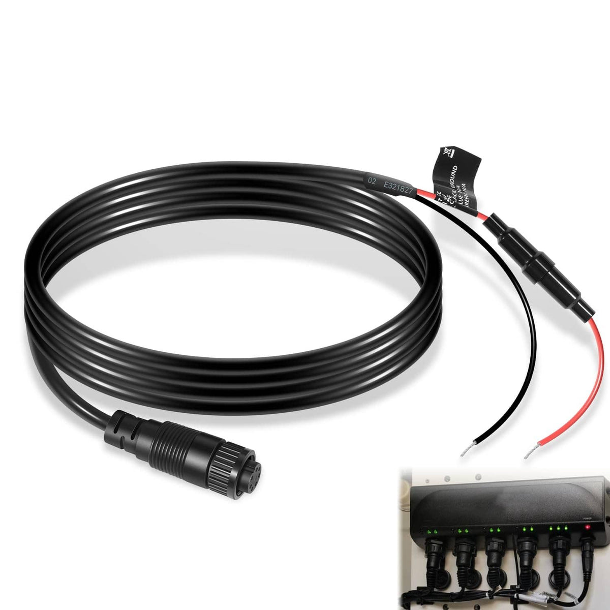 Solid Spare 010-10553-00 7-Pin Power Cable/Cord for Garmin GMS 10 Network Port Expander