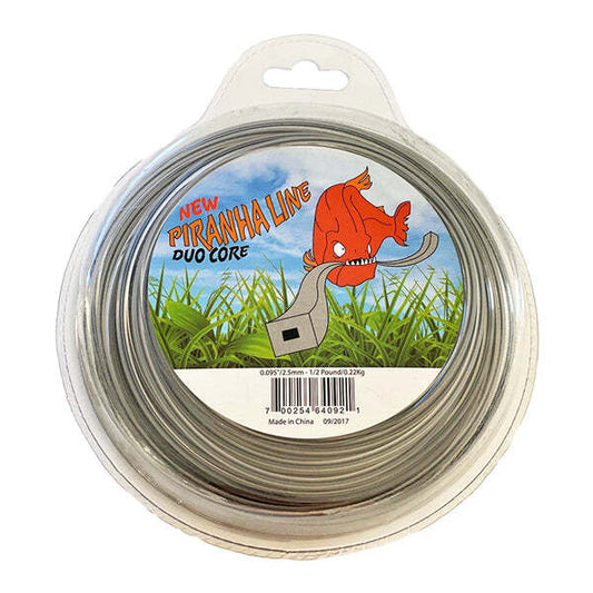 Solid Spare STRING TRIMMER LINE SQUARE DUO CORE .095" 110 FEET 1/2 POUND DONUT