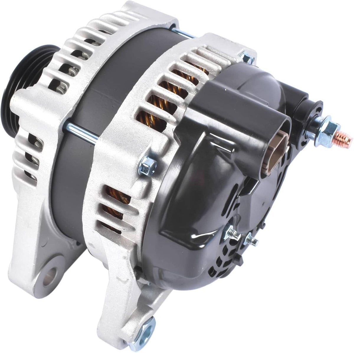 Solidspare Alternator 150A 12V CW 6 Groove Pulley for 2013-18 Hyundai Santa Fe Genesis Kia
