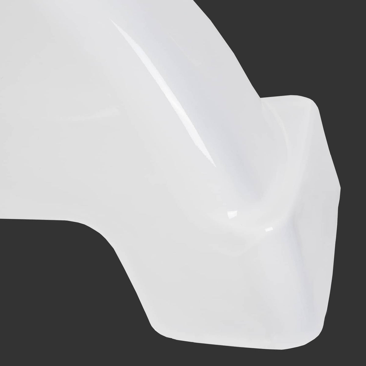 Solidspare Pair of White Single Axle Trailer Fenders for Boat 13" Wheels Tire Skirt