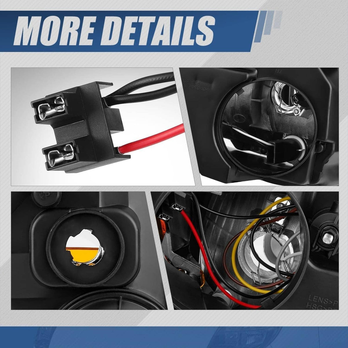 Solidspare Left & Right Headlights w/ DRL For 2014-2022 Dodge Ram ProMaster 1500/2500/3500