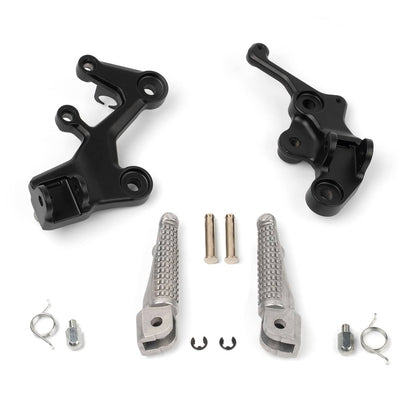 Solidspare Front Driver Foot Pegs Bracket For Kawasaki Ninja 400 2018-2024 Z500 2024-2025