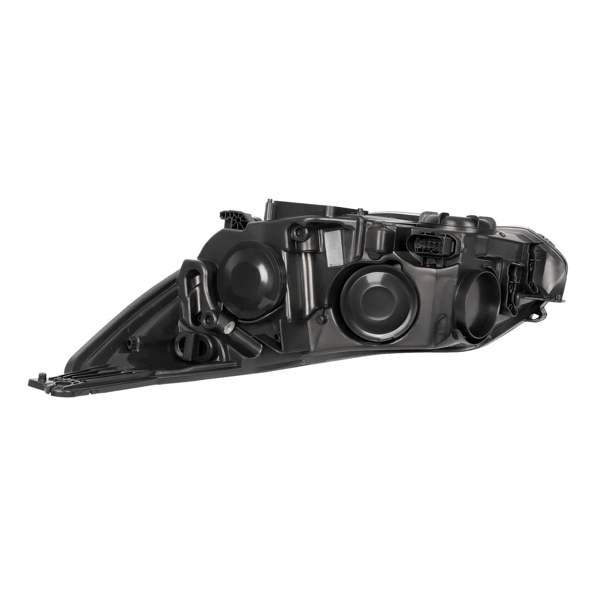 Solid Spare Black Right Passenger Side Headlight Clear Lens Halogen For Ford Focus 2012-2014