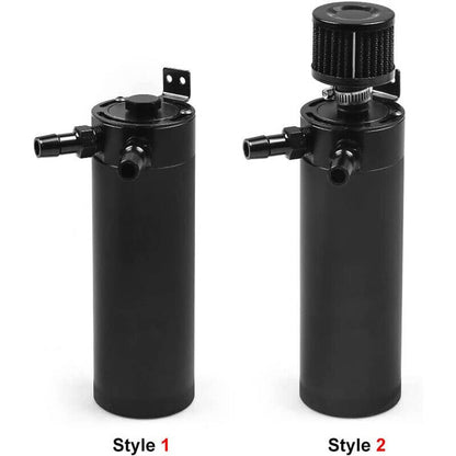 Solidspare Universal 750ML Oil Catch Can Kit Oil Separator Large Baffled Reservoir Tank New