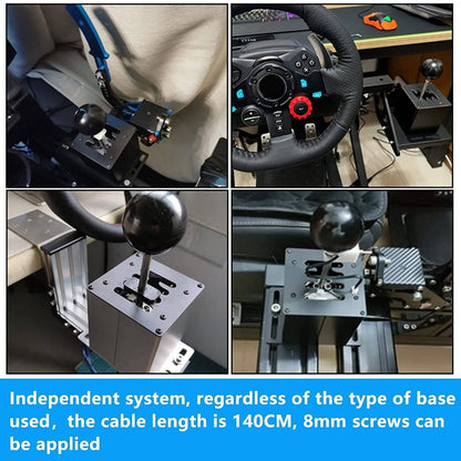 Solidspare USB PC H Gear Shifter 6+R Sim Racing Game For Logitech G29 G27 G25 Thrustmaster