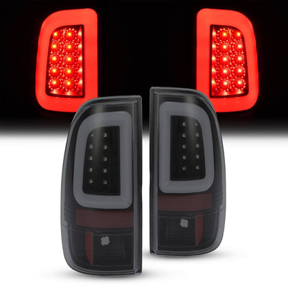 Solid Spare For Ford F250 F350 F450 2008-2016 SD SuperDuty LED Bar Tail Lights Black Smoke