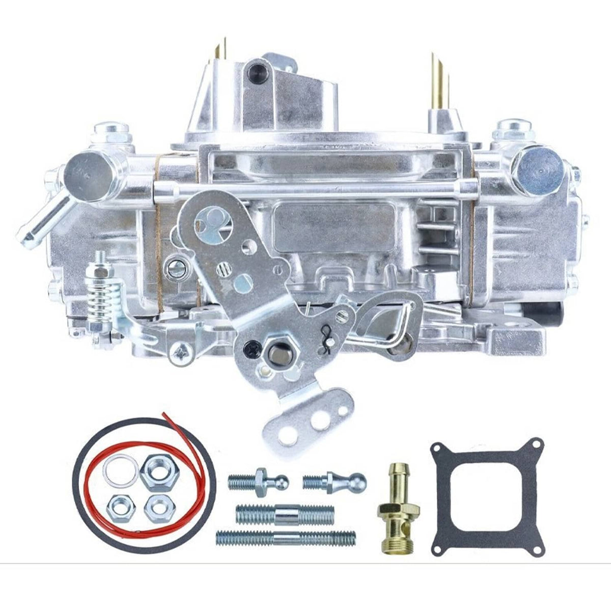 Solidspare For Model Holley 4160 4 Barrel Carburetor 600 CFM 0-1850S Manual Choke Silver