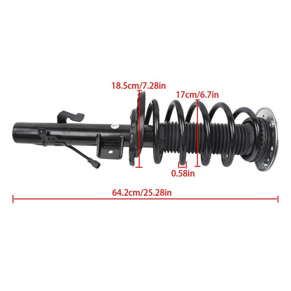 Solidspare Front Shock Absorber Struts w/ Electric LR024437 For 2012-19 Range Rover Evoque