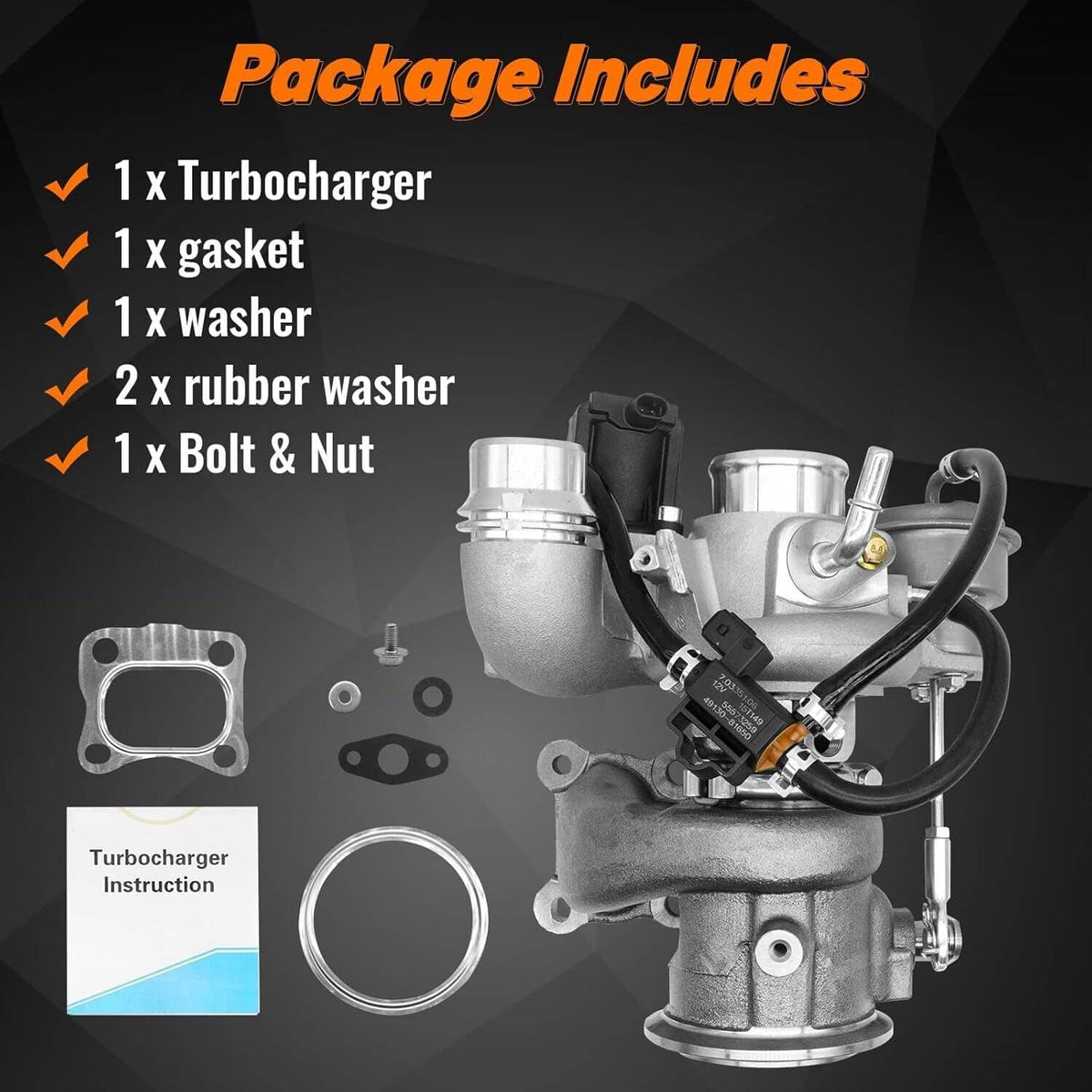 Solidspare Turbo Turbocharger 12699230 For 2018-2022 Chevrolet Equinox GMC Terrain 1.5L SUV