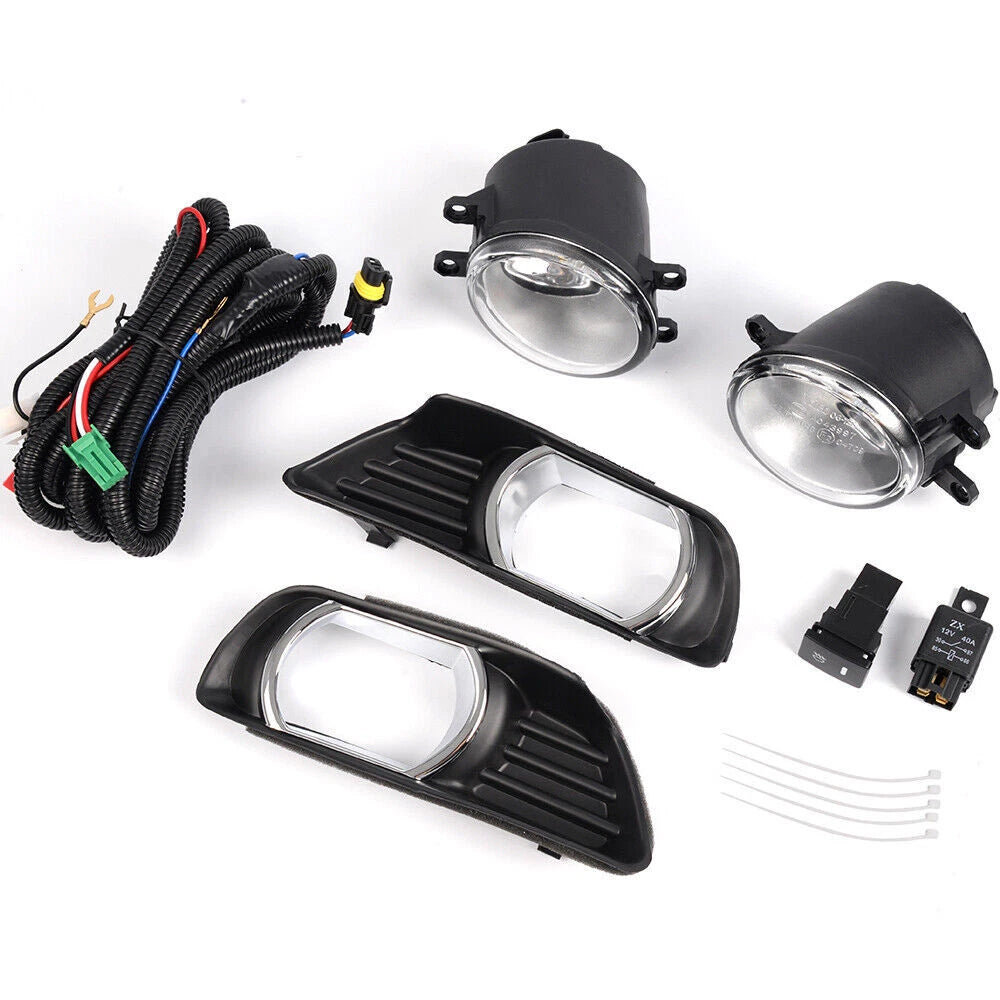 Fit 2007 2008 2009 Toyota Camry Front Bumper Clear Halogen Fog Lights Lamps Pair