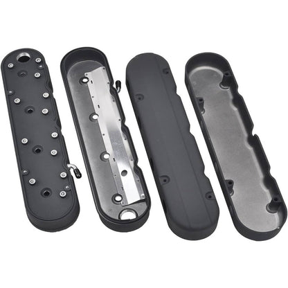 Solidspare Valve Covers with Coil Mounts w/Covers for Chevy LS LS1 LS2 LS3 LS6 LS7 Aluminum
