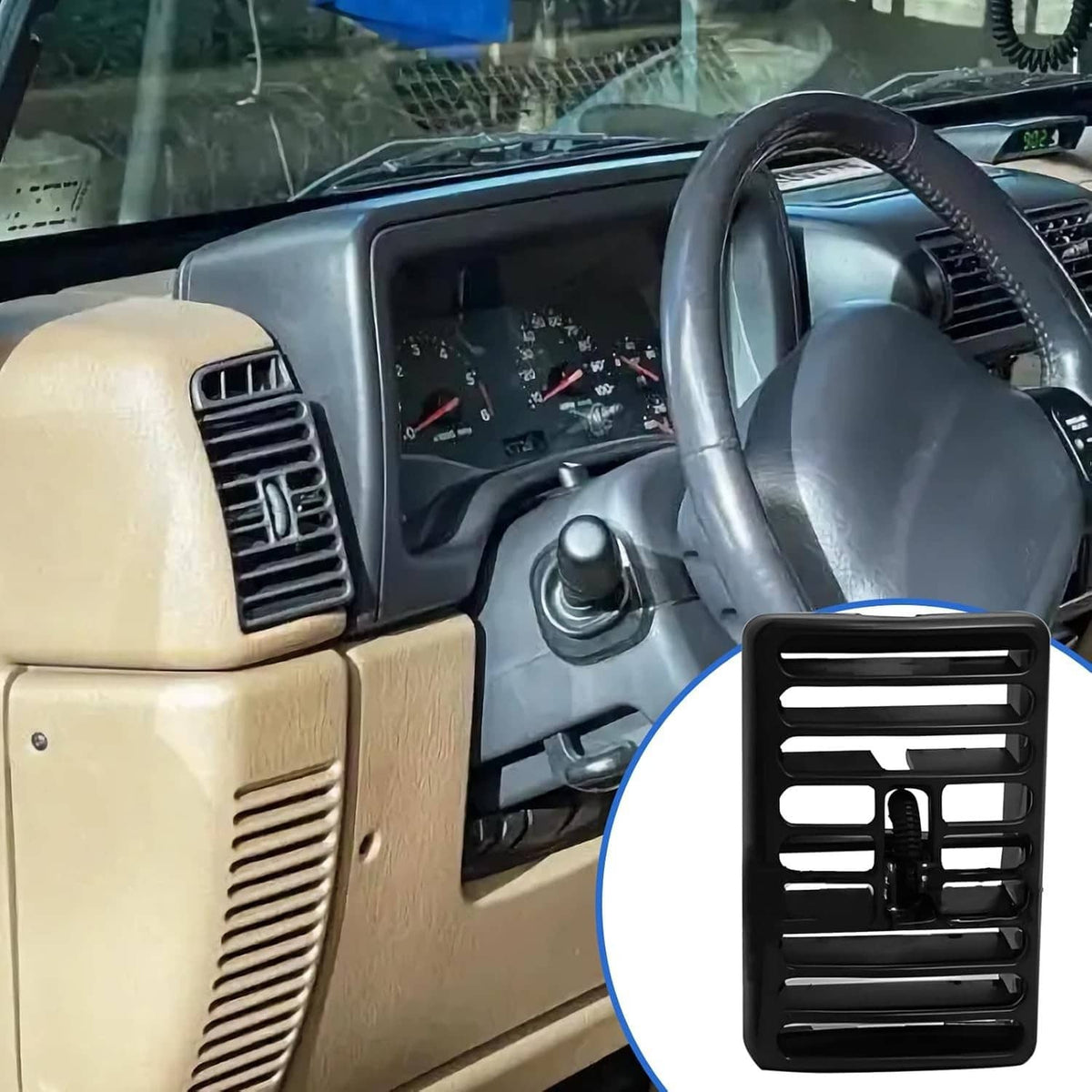 Solidspare Dashboard Air Vent Driver or Passenger for 1997-2006 Jeep Wrangler TJ 5DP54TAZ