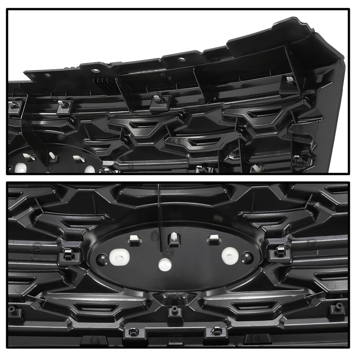Solid Spare For Ford Explorer 2018 2019 Front Bumper Grill Upper Grille ABS Painted Chrome