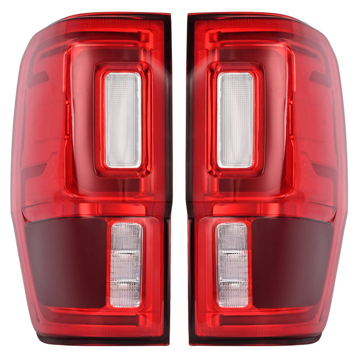 Solid Spare LED Tail Lights Tail Lamps w/Blind Spot For Ford Ranger 2019 2020 2021 2022 2023