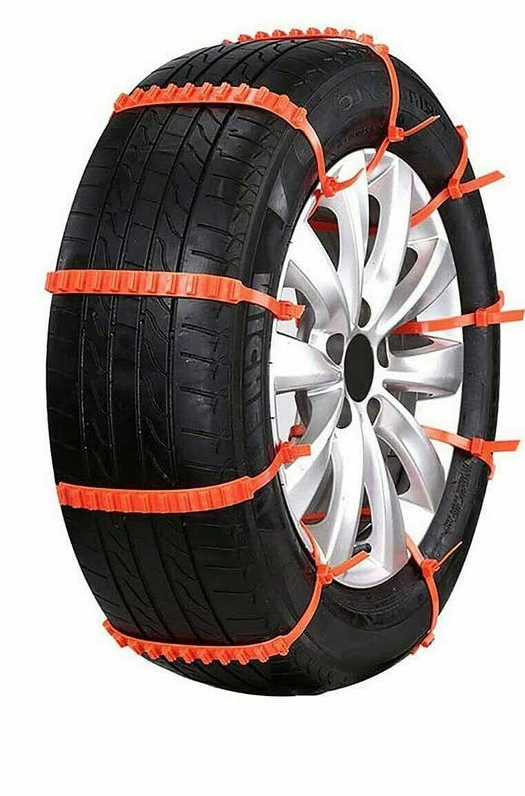 10 PCS Snow Tire Chain for Car Truck SUV Anti-Skid Emergency Winter Driving