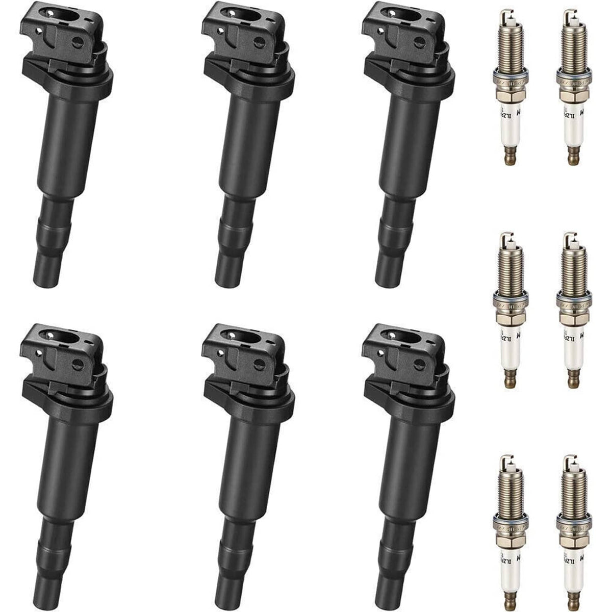 Solidspare 6x Ignition Coil 0221504470 For Bosch BMW 325i 328i 335 525 528 530 535 X3 X5 X6