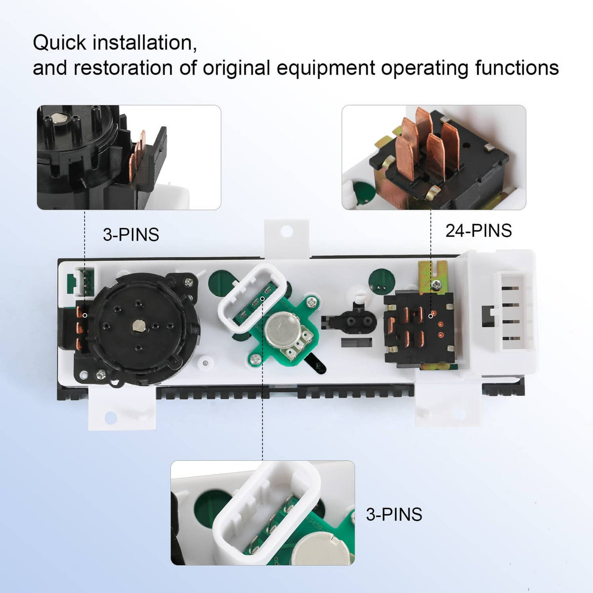 Solidspare 55055459AF A/C Heater Manual Climate Temp Control Panel For 98-03 Dodge Ram Van