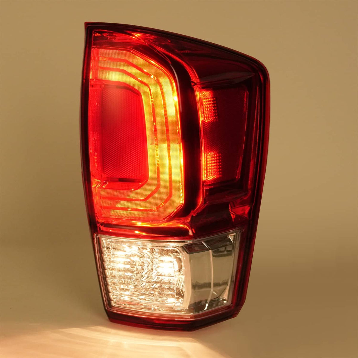 Solid Spare For Toyota Tacoma TRD 2016-2023 Pair Tail Lights Brake Lamp Turn Signal w/Bulb