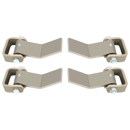 Solid Spare 4 Strap Style Long Leaf Steel Weld On Dump Trailer Door Hinge Greaseable Cargo