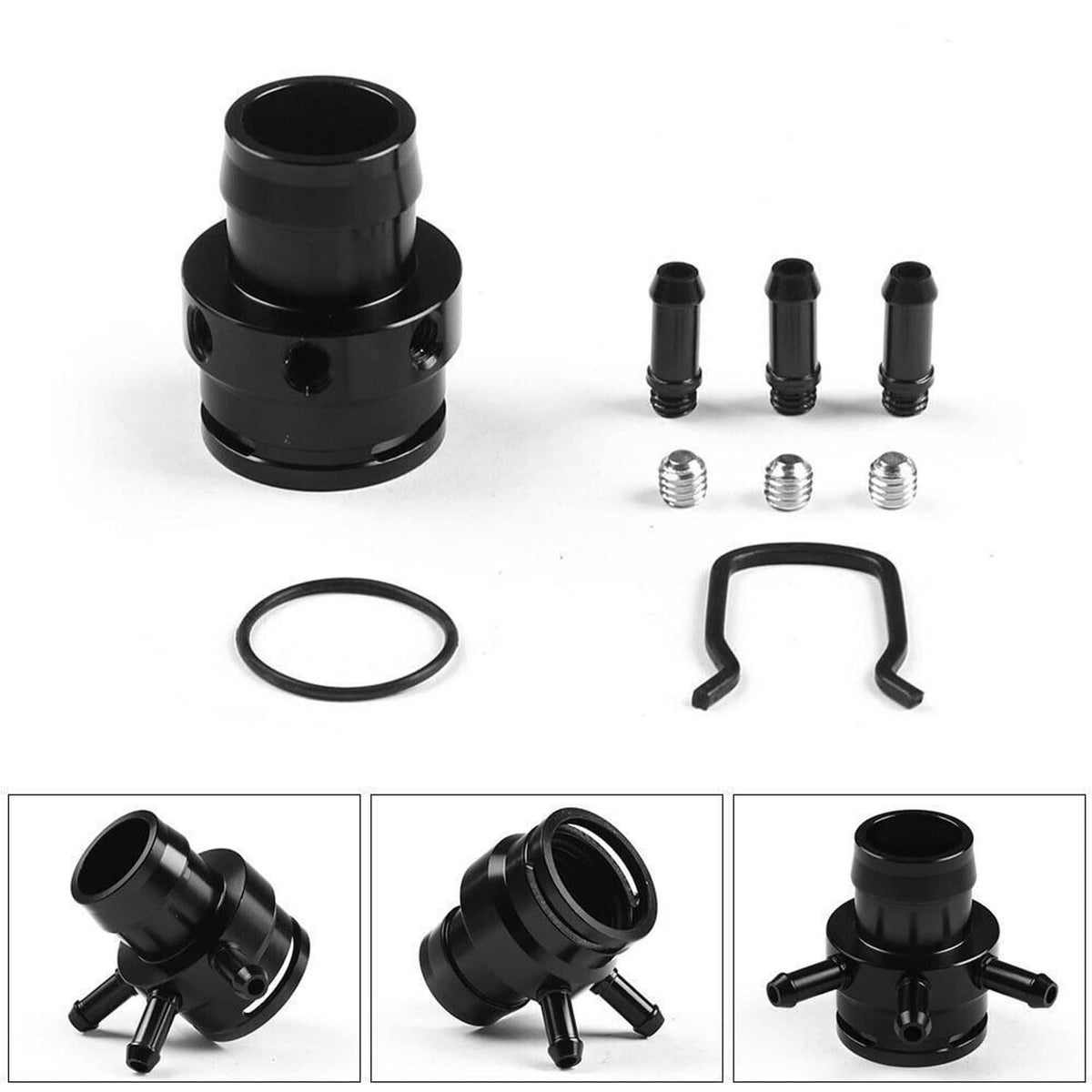 Solidspare For VW Audi 2.0T FSI TSI MK5 GTI A3 A4 Turbo Boost Tap Vacuum Sensor Adapter