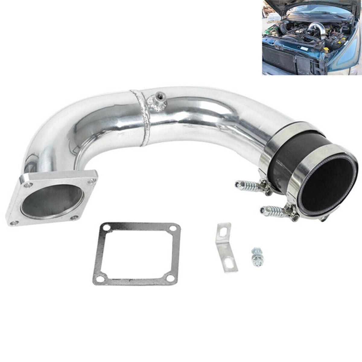 Solidspare 3" Air Intake Elbow Charge Pipe For 1994-98 Dodge Ram 2500 3500 5.9L 12V Diesel