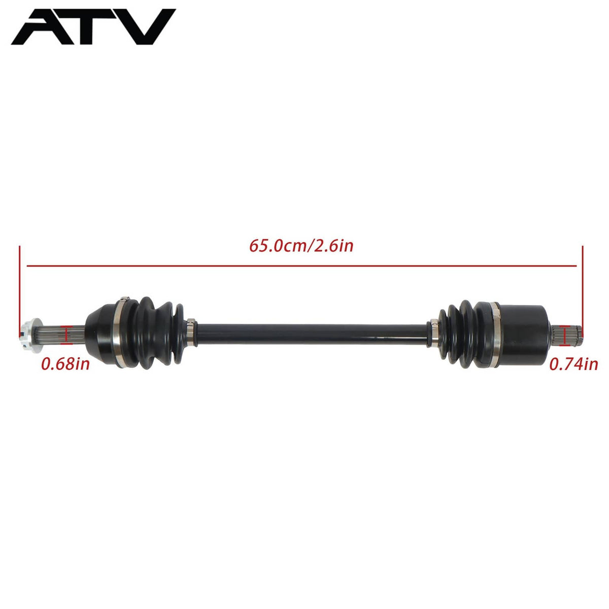 Solidspare 1333238 Front Left/Right CV Axles Drive Shaft For Polaris Ranger 500 570 17-22
