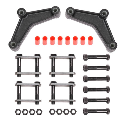 Solidspare Springs Tandem For 1 3/4" wide Leaf Springs Trailer Axle Suspension Shackle Kit