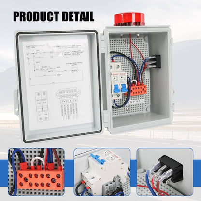 Solidspare Sump Pump Alarm High Water Alarm for Septic Sump Pump Pond Water Tank Features
