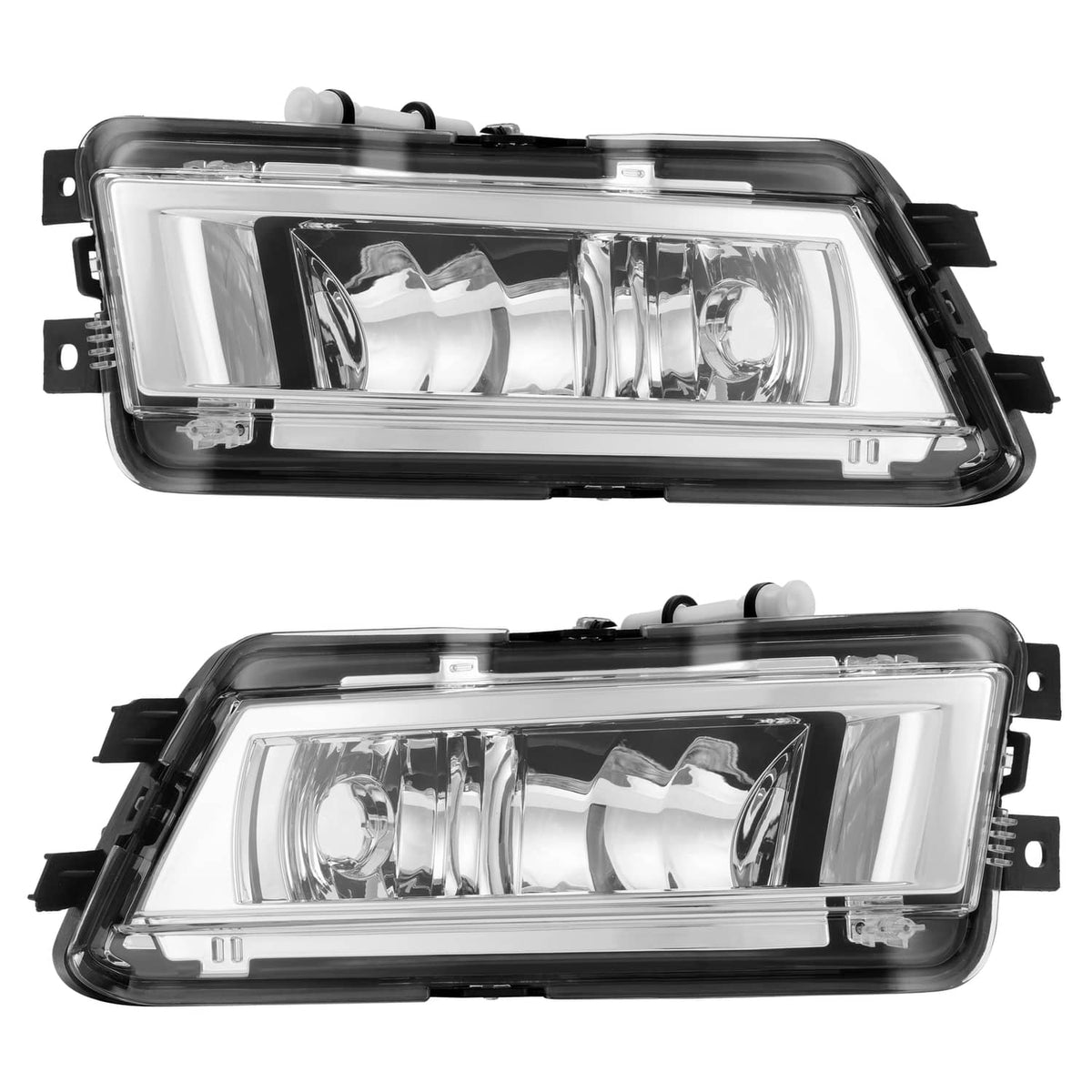 Solid Spare For VW Passat 2012-2015 Front Bumper Fog Lights Corner Lamp & Lower Grille 7PC