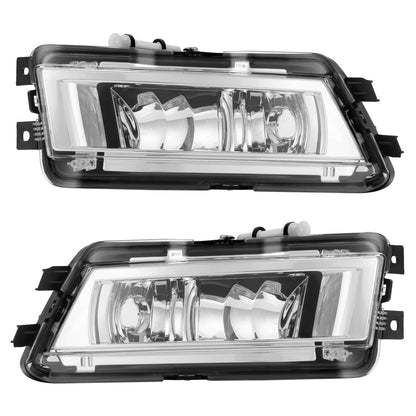Solid Spare For VW Passat 2012-2015 Front Bumper Fog Lights Corner Lamp & Lower Grille 7PC