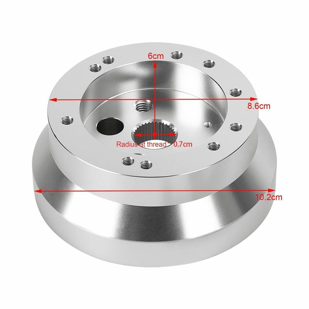 Solidspare 5 & 6 Hole Steering Wheel Polished Short Hub Adapter Ididit For GM