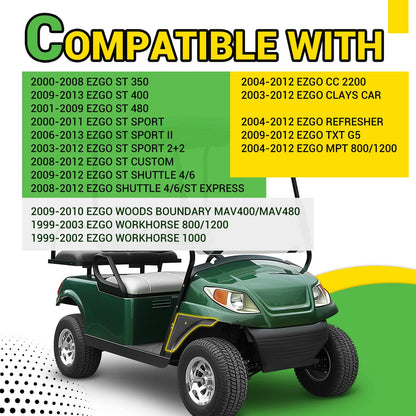 Solidspare Golf Cart Front Passenger Side Fender Flare Set For EZGO ST MPT Workhorse 99-13